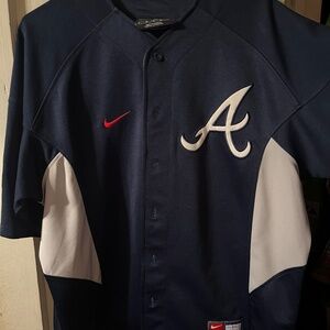 Men’s size Medium, Chipper Jones Atlanta Braves embroidered jersey